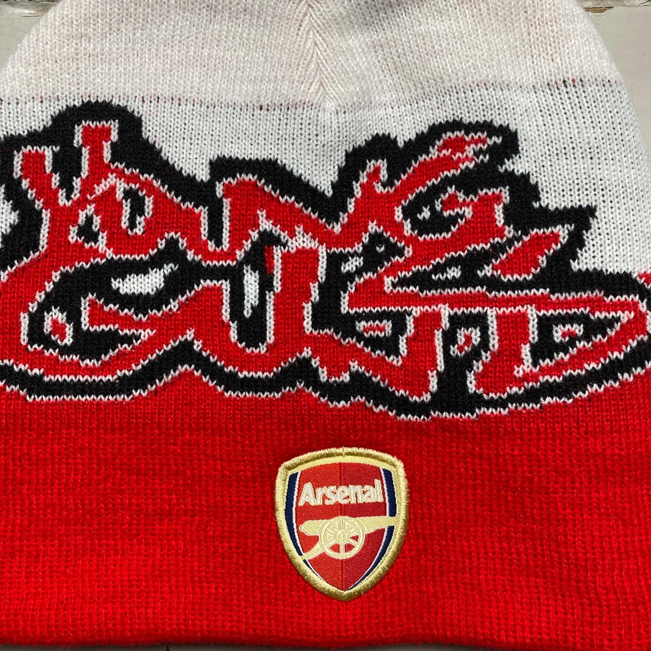 Arsenal Young Guns Graffiti Mens Beanie Hat Red White and Black