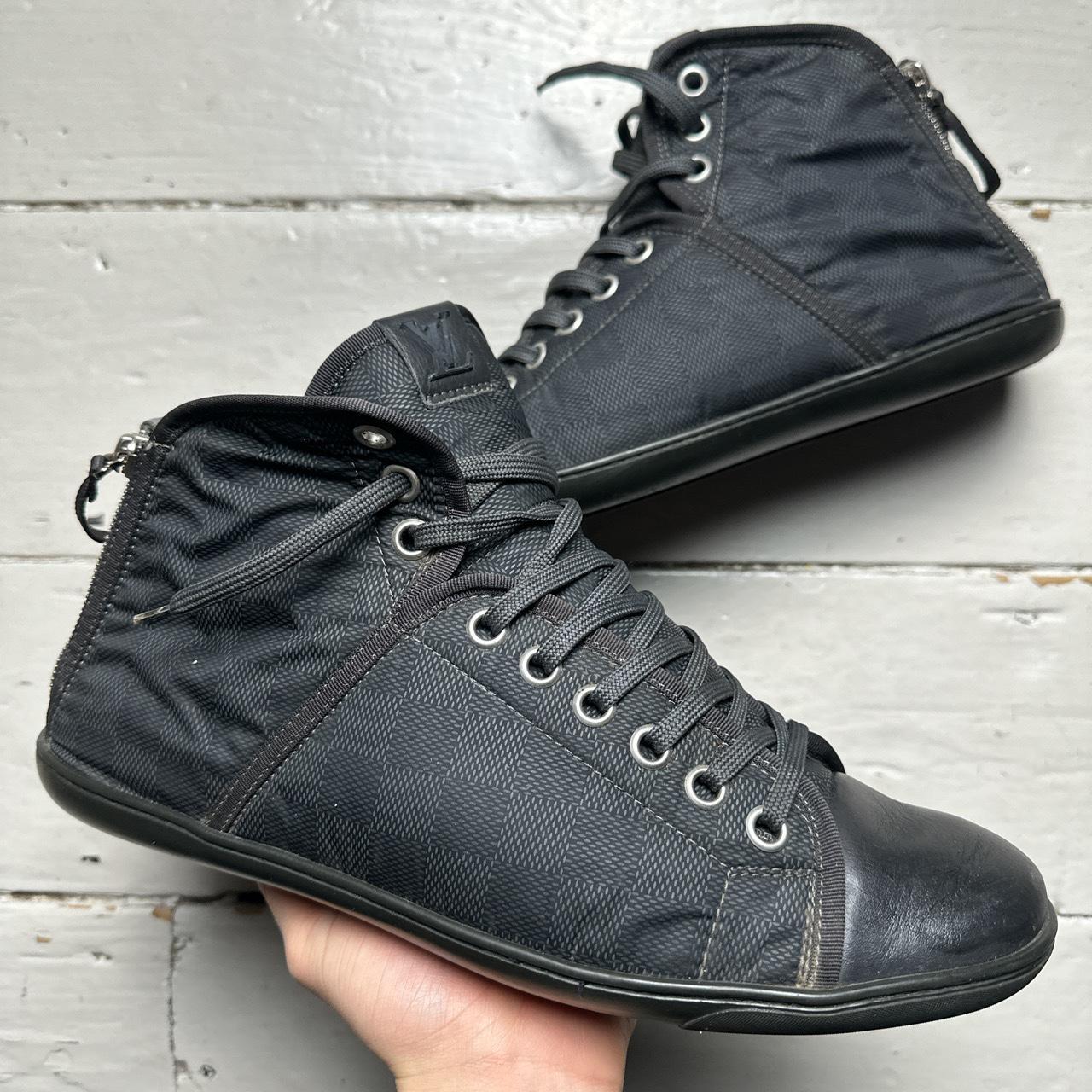 Louis Vuitton Monogram High Trainers Black