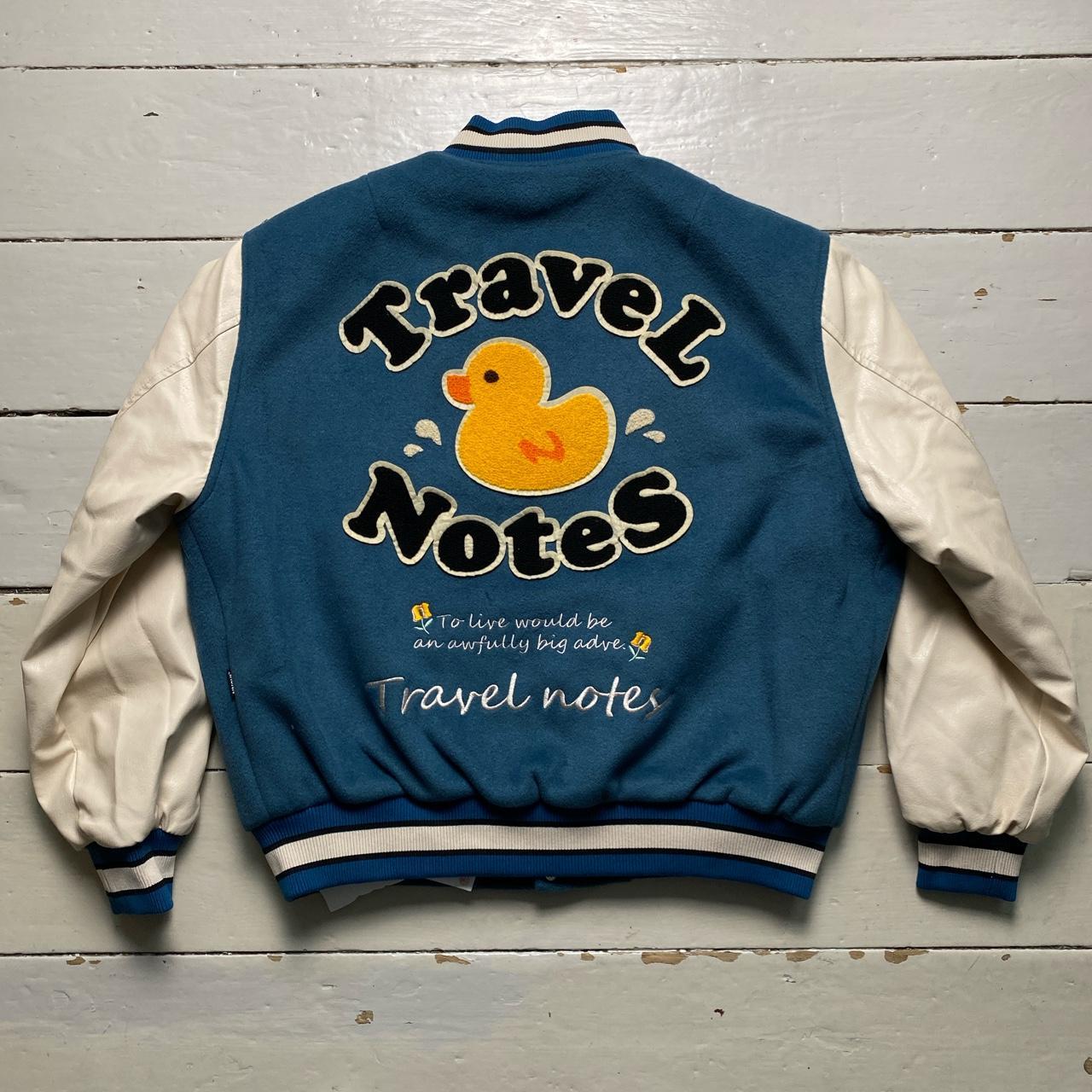 NNOVA Travel Notes Varsity Fleece and Faux Leather Bomber Jacket