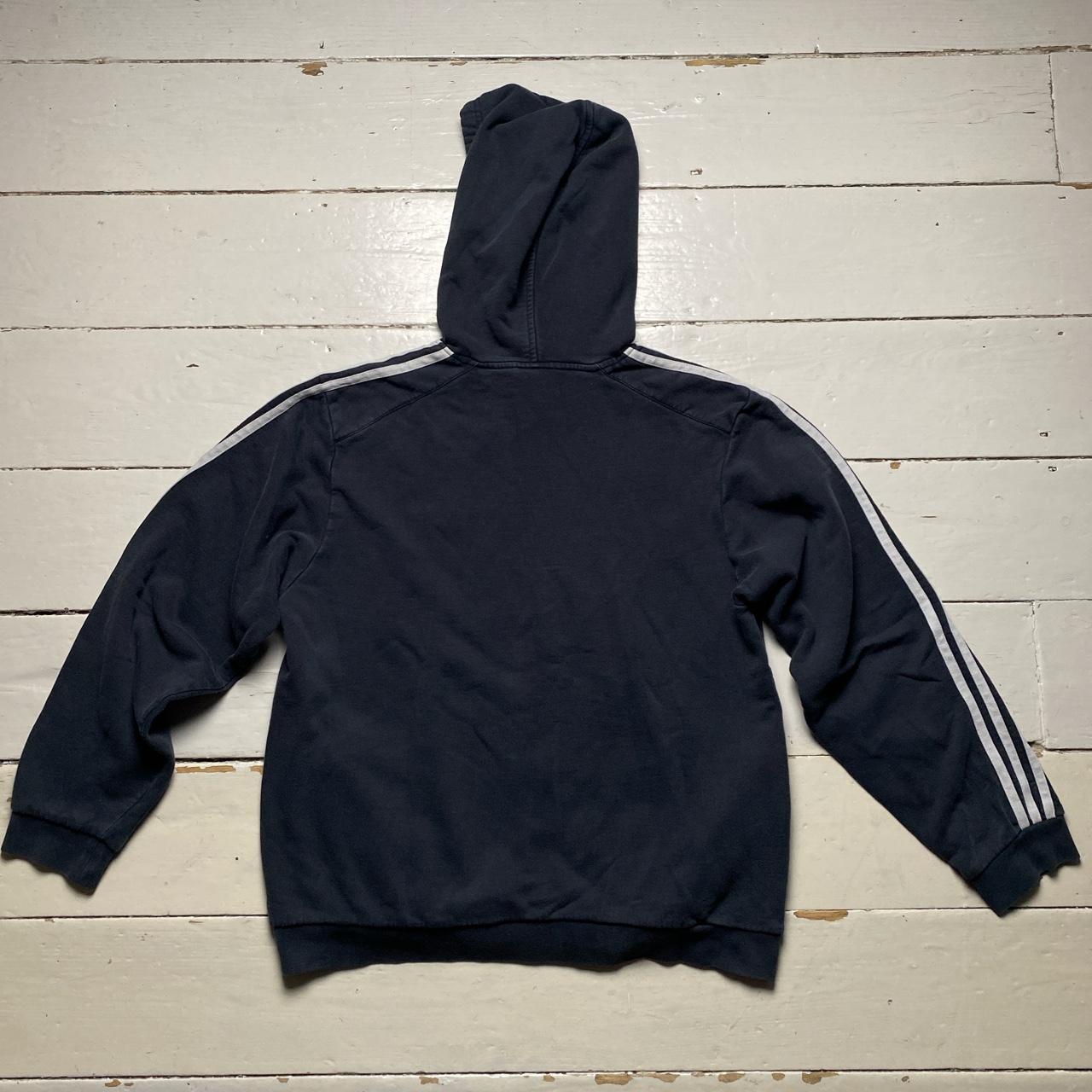 Adidas Vintage Essentials Black and White Hoodie