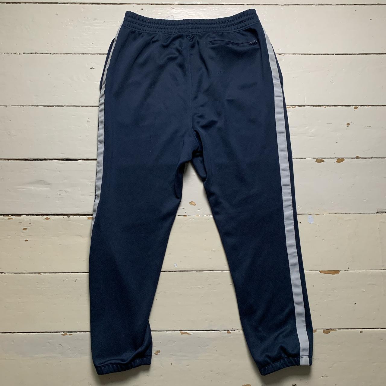 Nike Navy and Grey Track Pant Bottoms