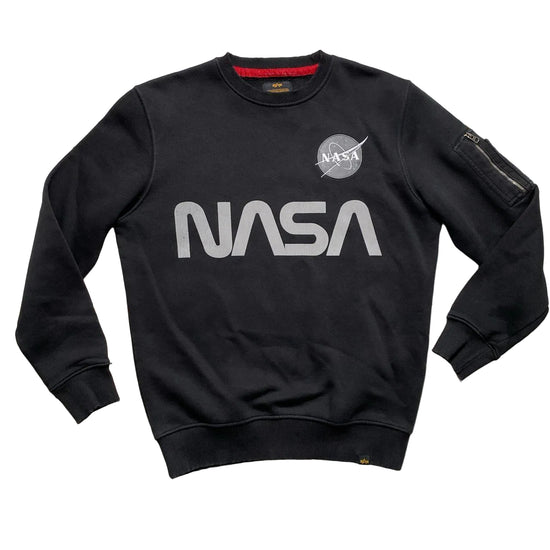 NASA Alpha Industries Black Reflective Jumper (M)