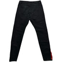 Represent Black and Red Tape Jeans (32W)