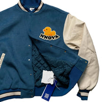 NNOVA Travel Notes Varsity Fleece and Faux Leather Bomber Jacket (S)