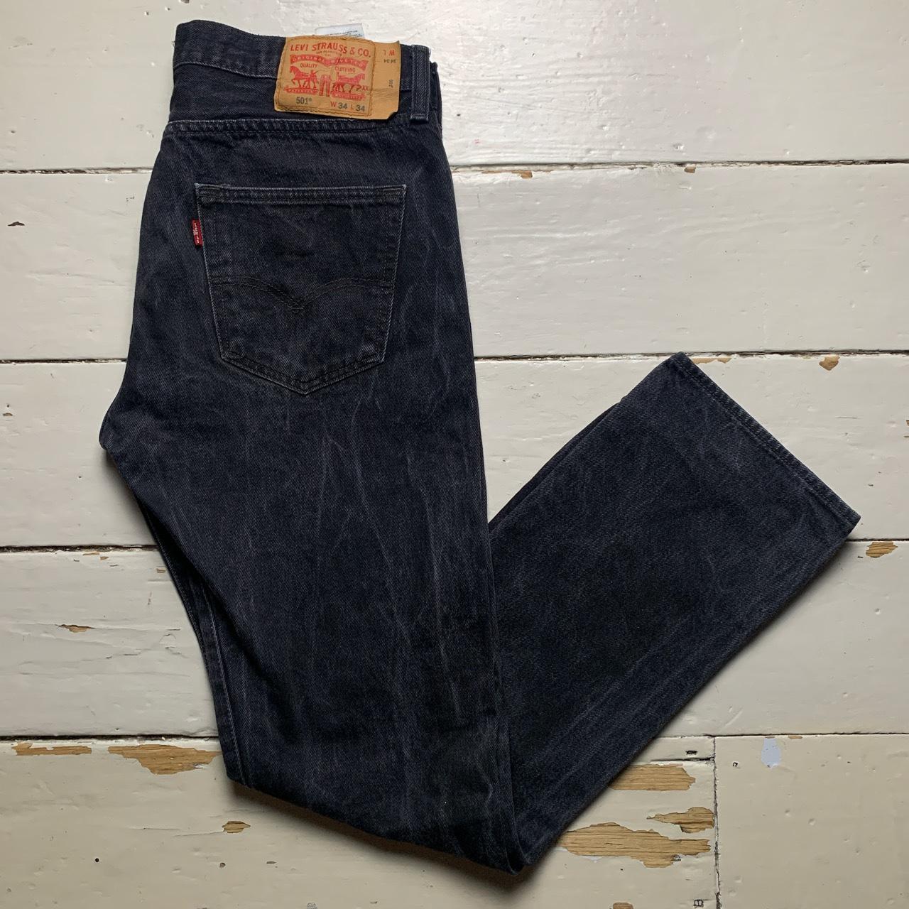 Levis 501 Black Stonewashed Jeans