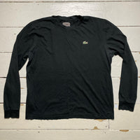 Lacoste Ultra Dry Black Long Sleeve T Shirt