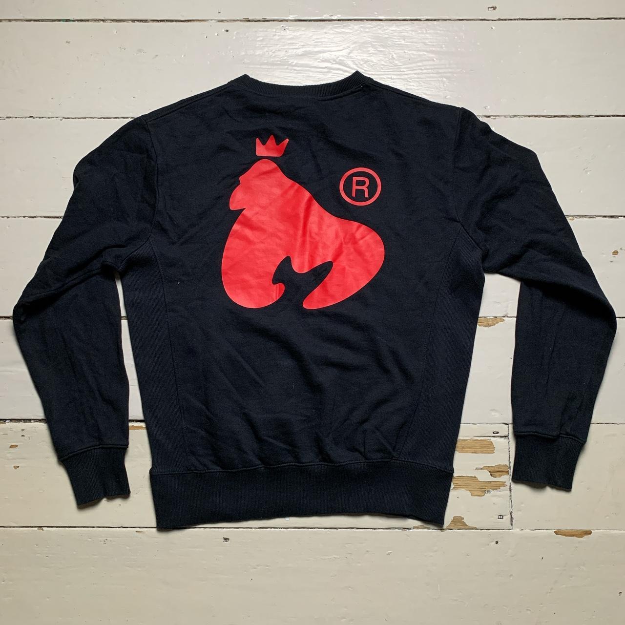 Money Clothing Jumper Black and Red Monkey Logo