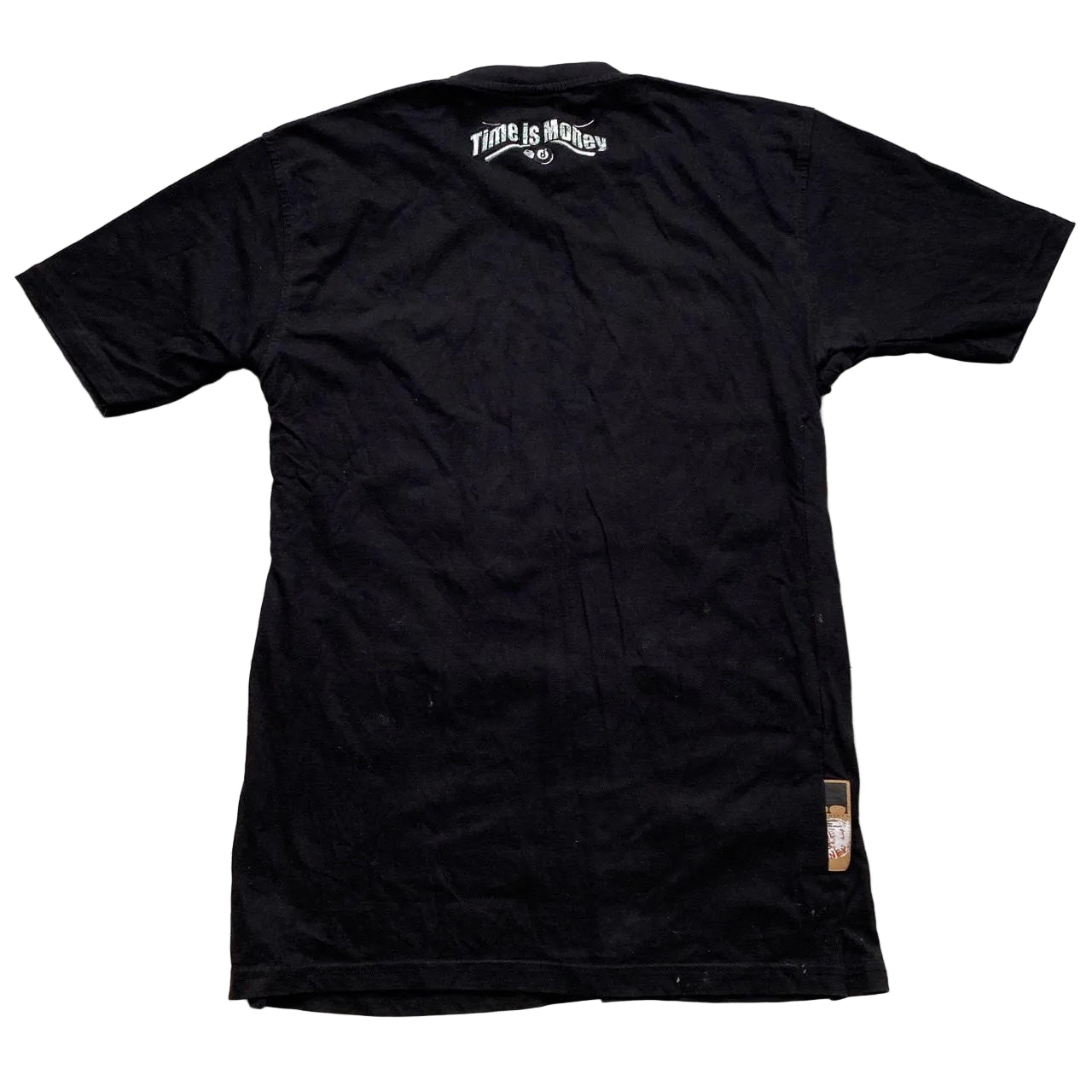 Time is Money Vintage y2k T Shirt Black (XL)