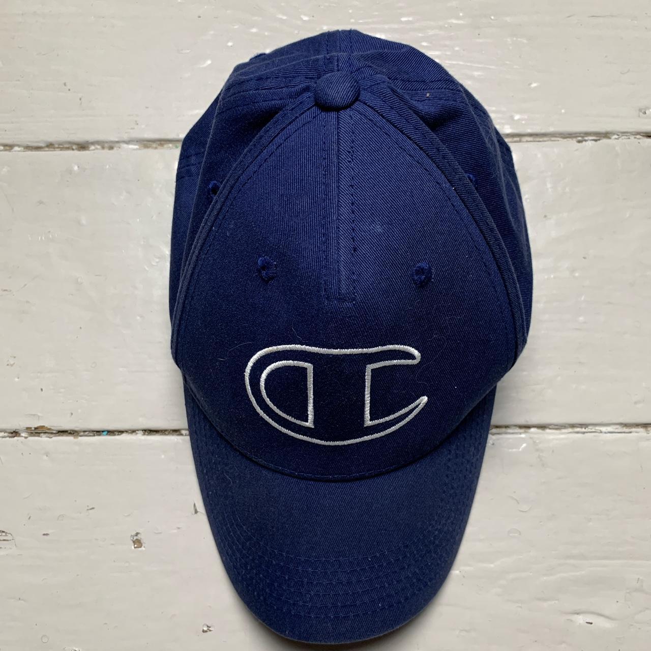 Champion Blue and White Cap