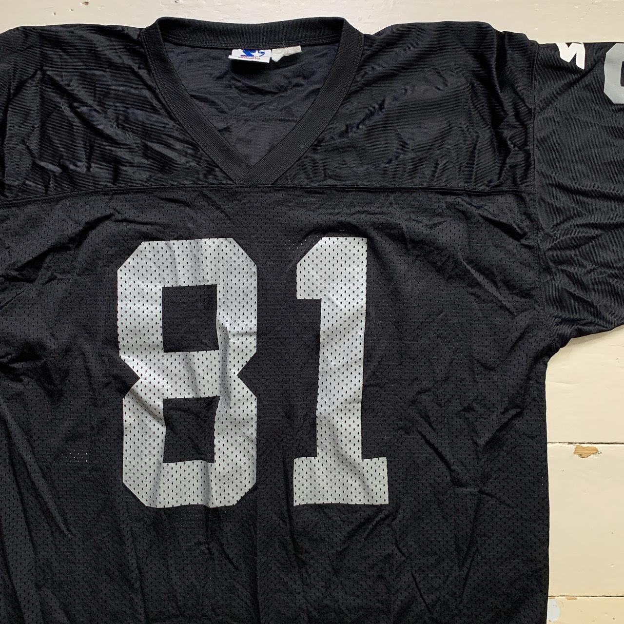 Starter Brown 81 NFL Jersey Black and Grey