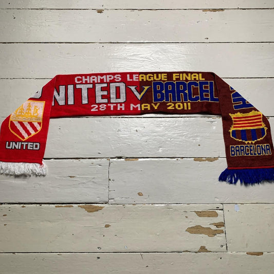 Barcelona Manchester United Champions League 2011 Football Scarf