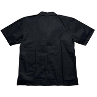 Y2K Japanese Vintage Dragon Black Yellow and Blue Short Sleeve Shirt (L)