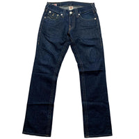 True Religion Ricky Dark Navy Jeans Yellow Stitch (30W)