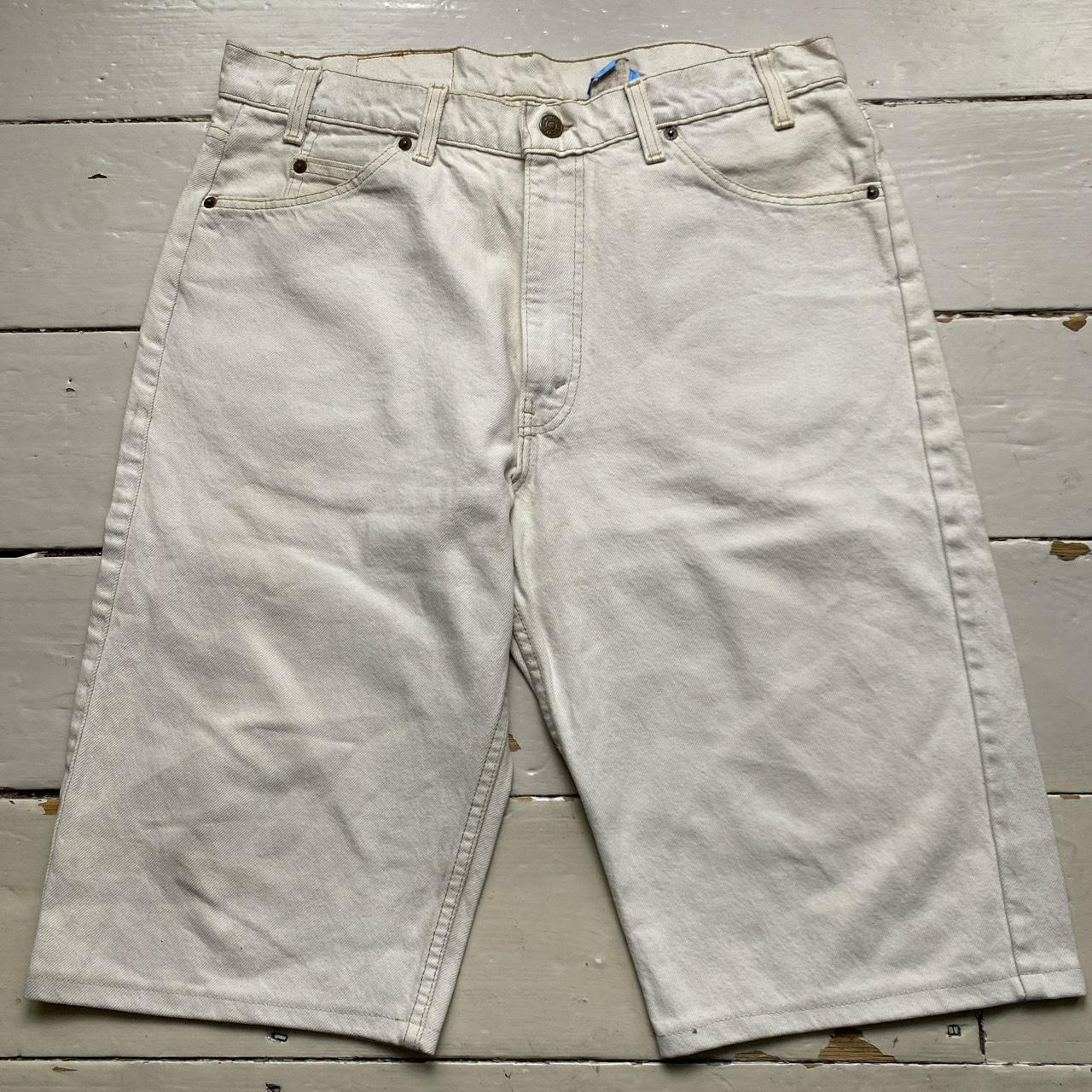 Levis 550 Vintage Cream White Baggy Jean Short Jorts