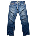 True Religion Big White Stitch Baggy Nathan Super T Blue Jeans (38W)