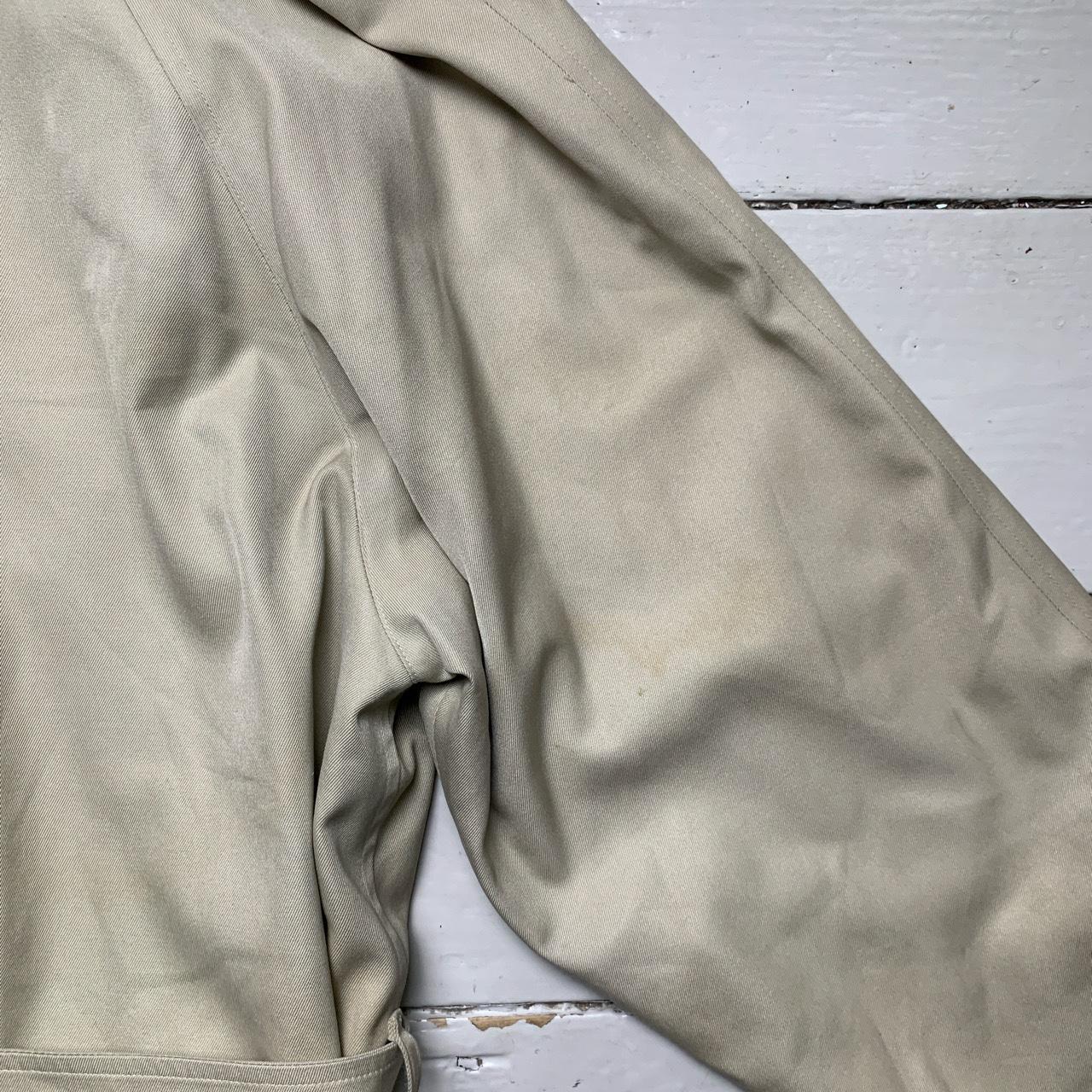 Burberry Burberrys Vintage Cream Trench Coat with Belt