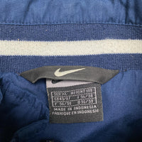 Nike Vintage y2k Swoosh Navy and Yellow Swoosh Shell Tracksuit Jacket (XL)