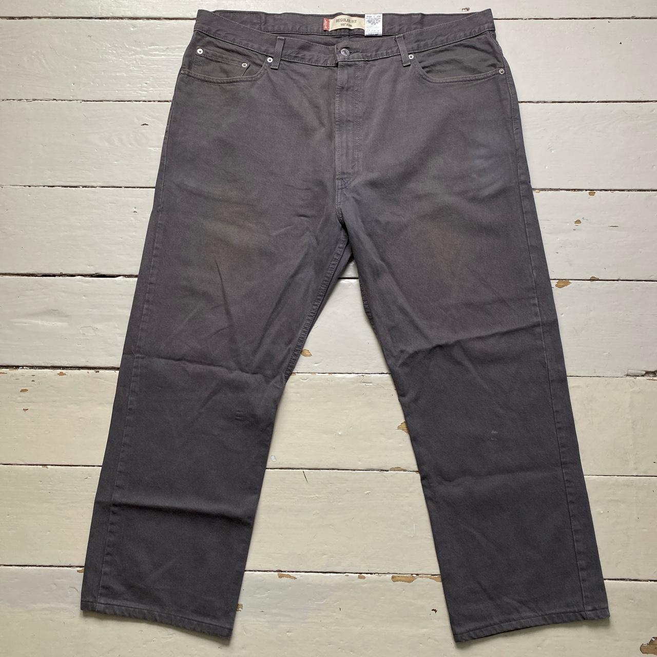 Levis 505 Baggy Grey Faded Jeans