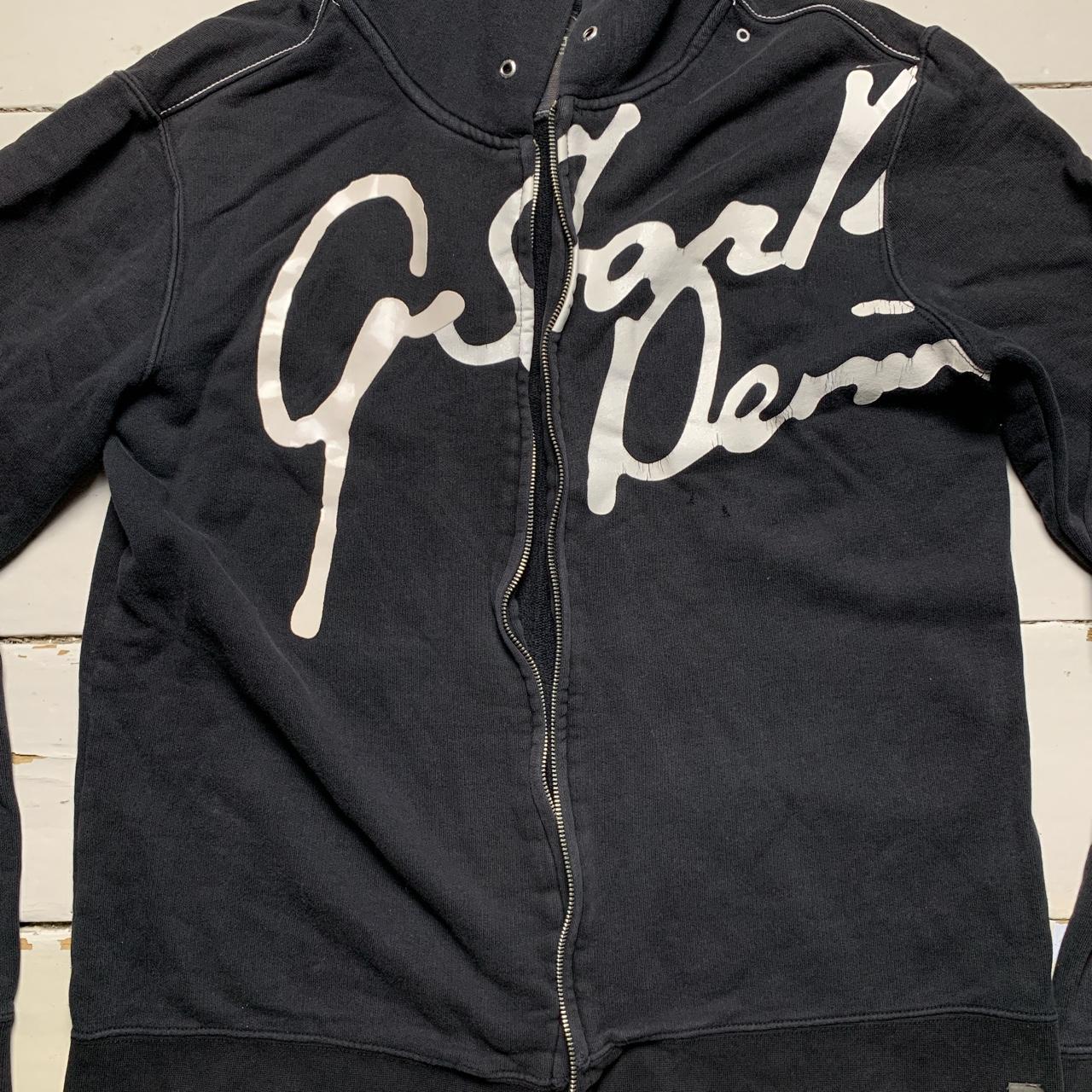 G Star Denim Black and White Hoodie