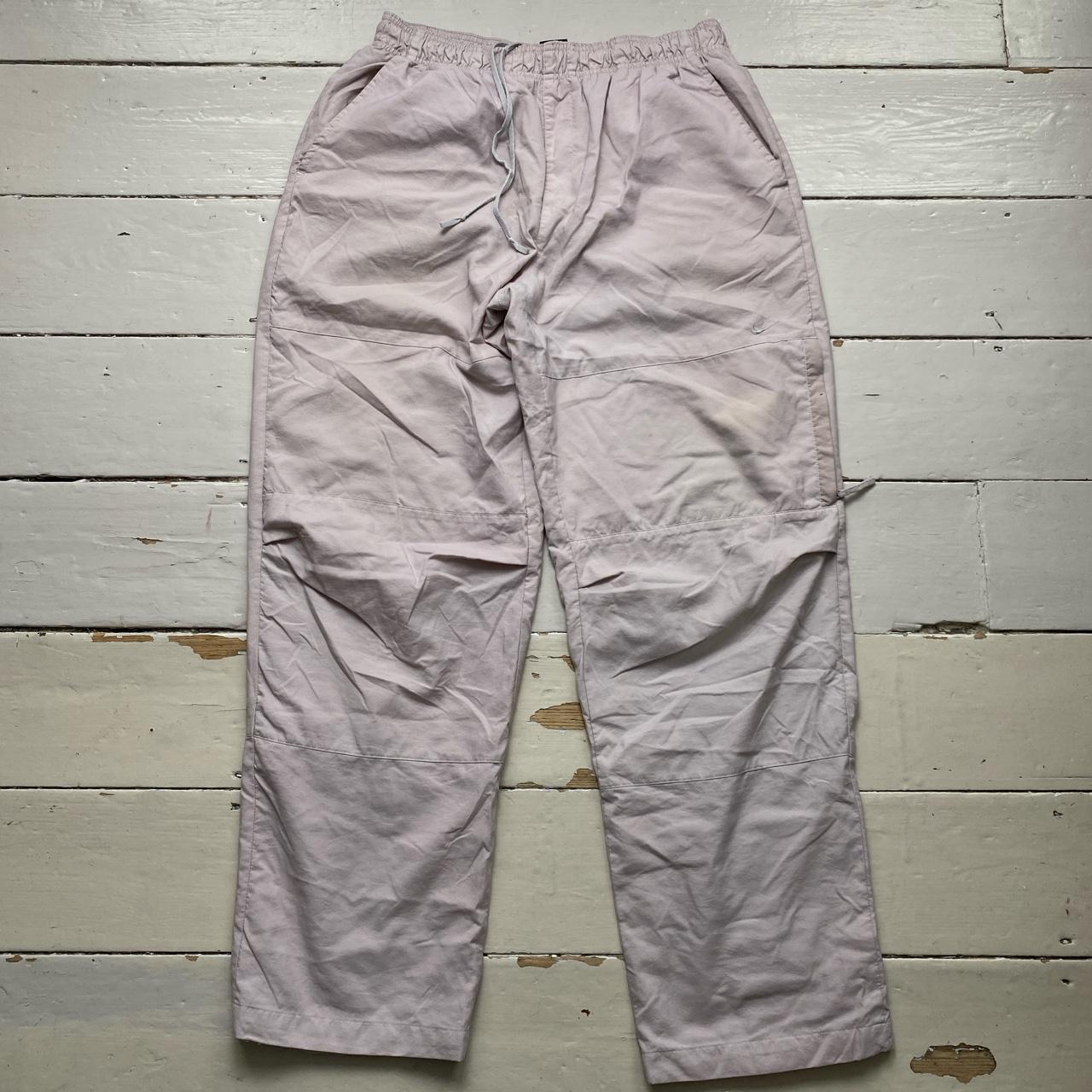 Nike Shell Baggy Cream Track Pant Bottoms