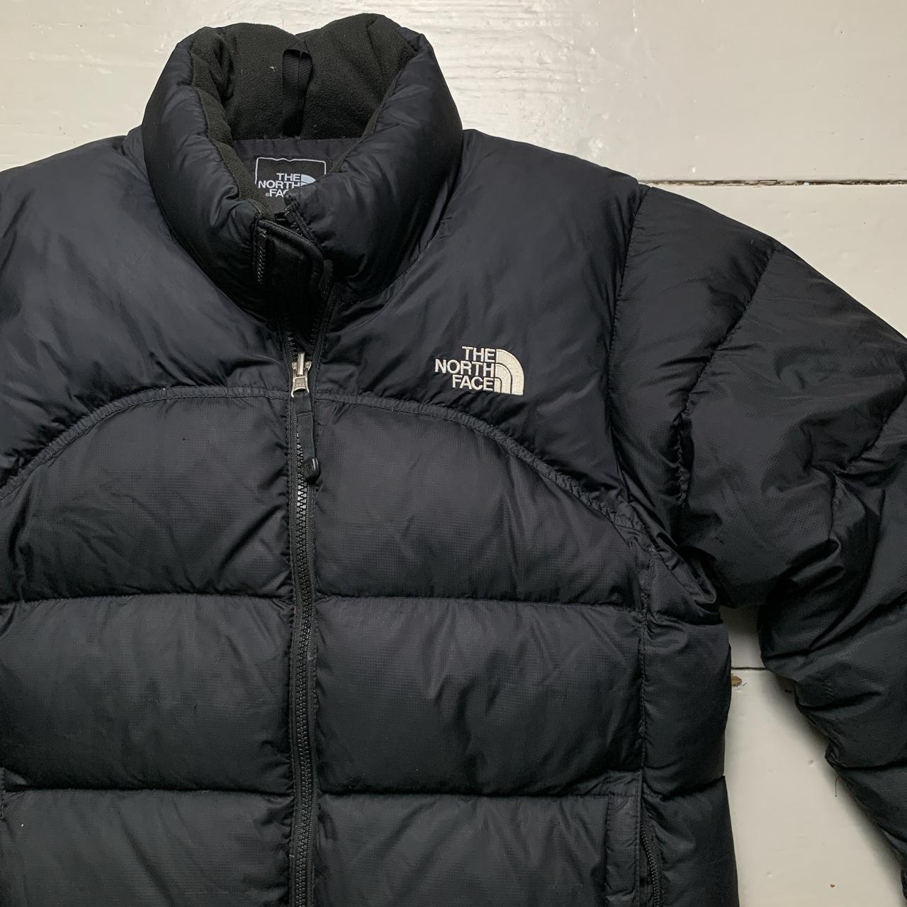 The North Face Black and White Nuptse 700 Series Womens Puffer Coat