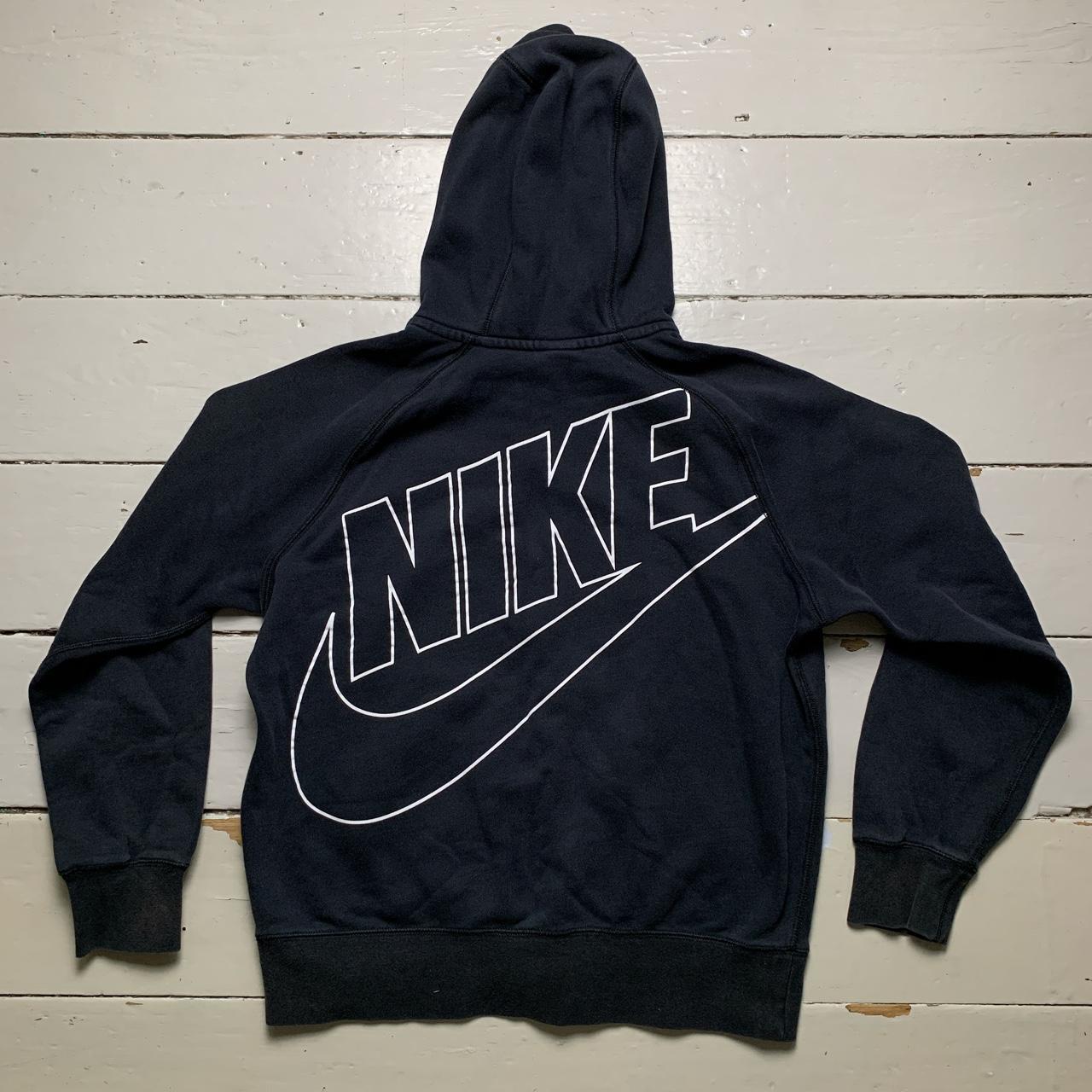 Nike Big Swoosh Black Red and White Hoodie