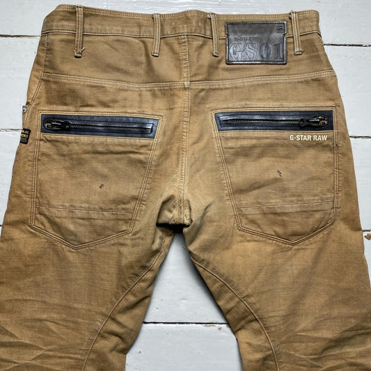 G Star GS01 Twist Fit Khaki Sand Jeans