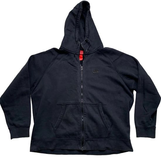 Nike Black on Black Swoosh Hoodie (2XL)