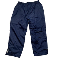 Reebok Navy and White Shell Trackpant Baggy Shorts (L)