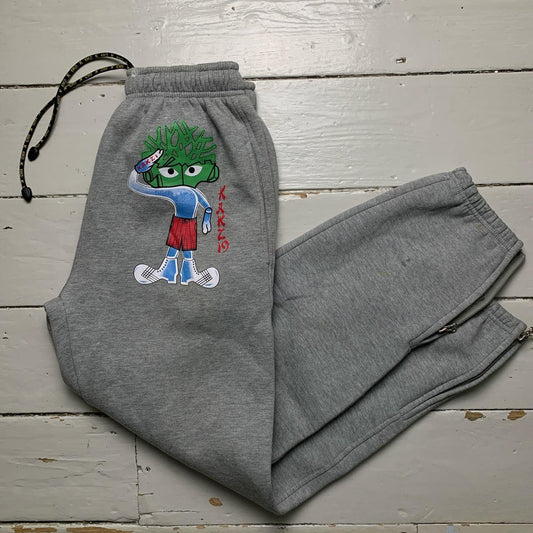 Kakzi Jeans Vintage Cartoon Grey Joggers