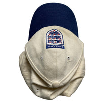 England Vintage Football Cap White and Navy