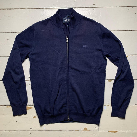 Armani Jeans Navy Zip Jumper