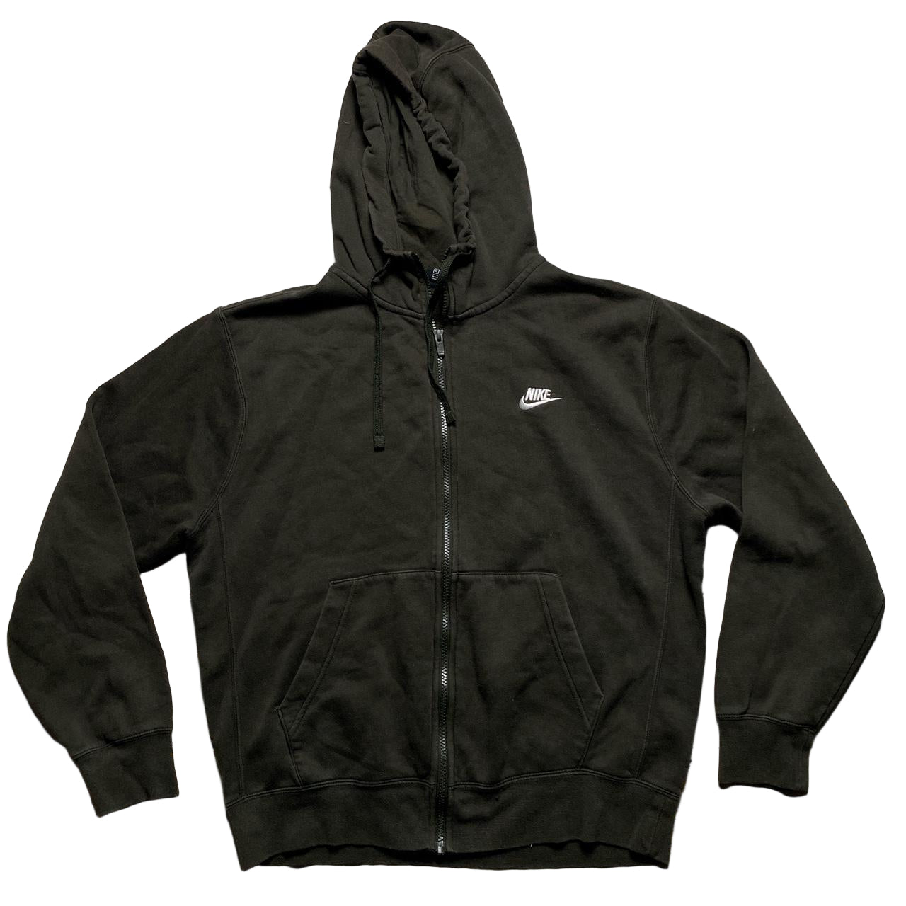 Nike Khaki Green and White Swoosh Full Tracksuit (M)