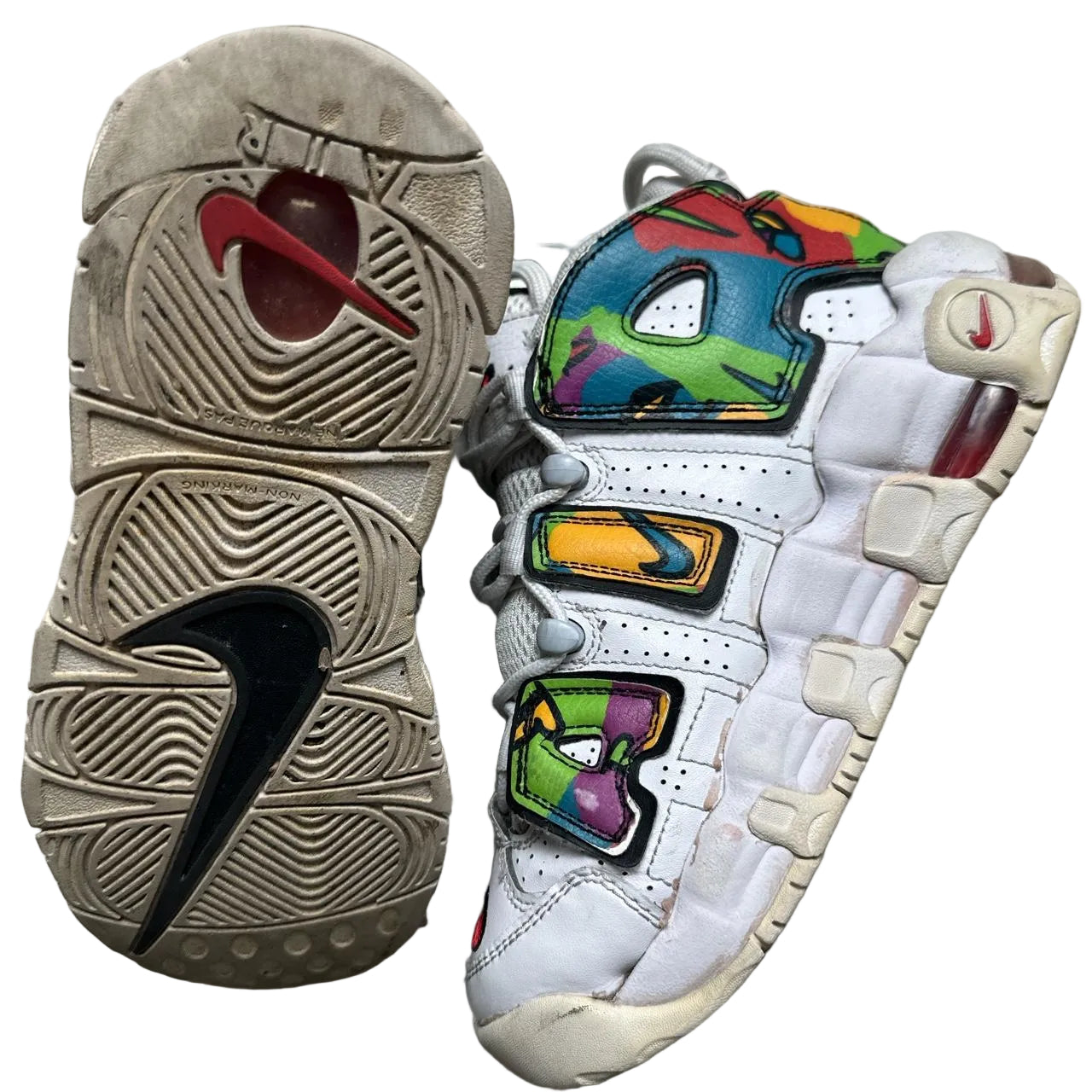 Nike More Uptempo Peace and Love (UK 4.5)