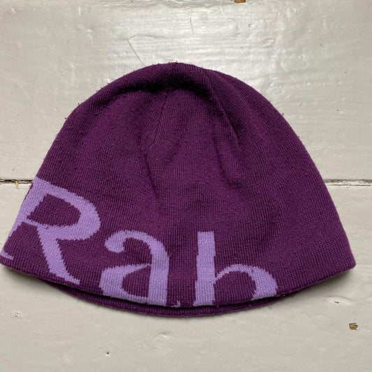 Rab Beanie Purple Spellout