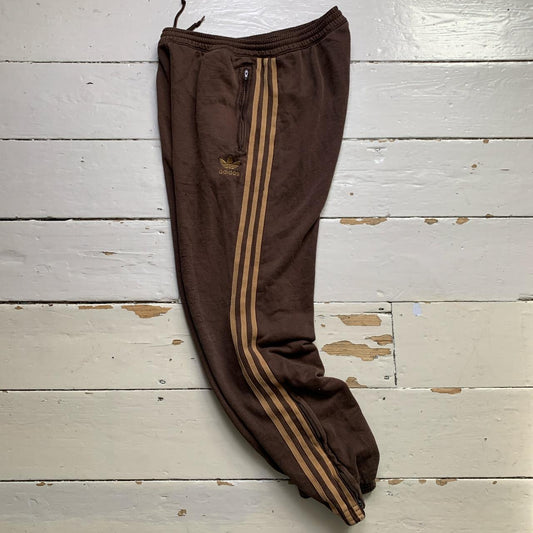 Adidas Originals Vintage Brown Baggy Joggers