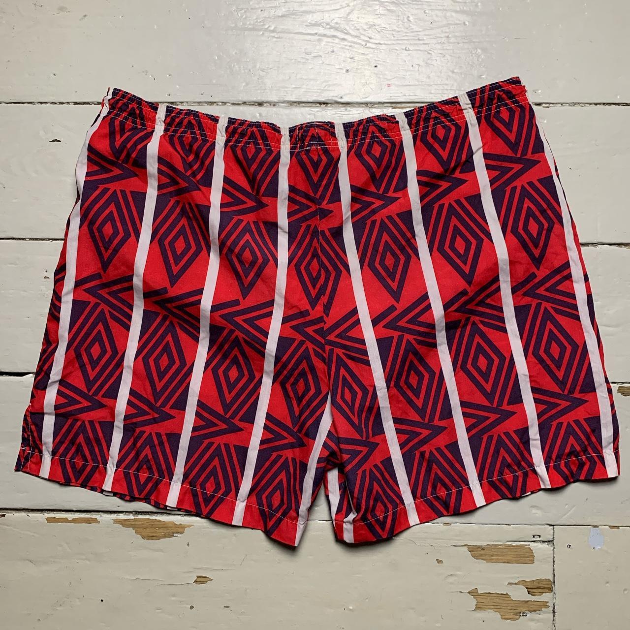 Umbro Vintage 90’s Shorts Red and Navy