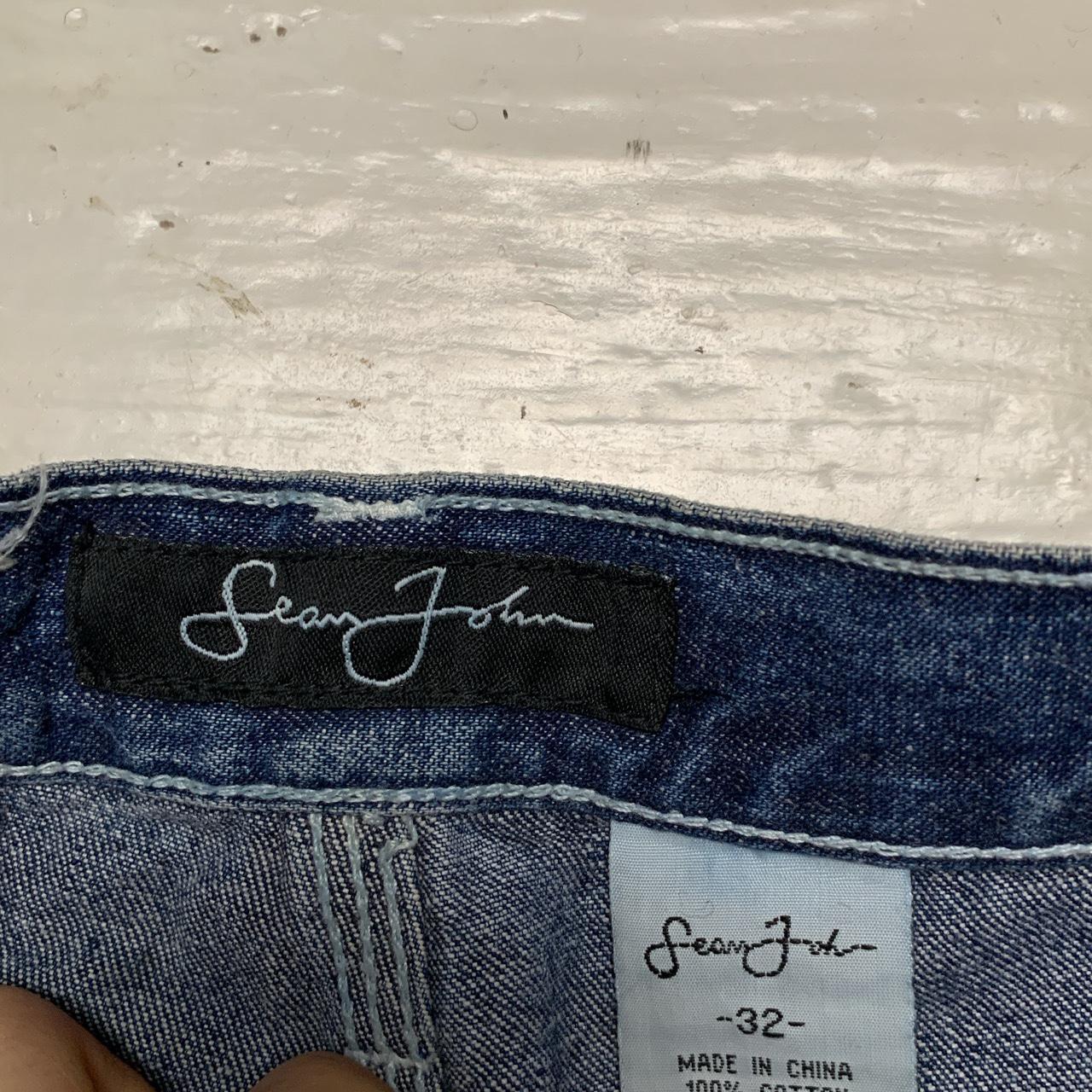 Sean John Vintage Baggy 90’s Cargo Carpenter Jeans Navy and Black