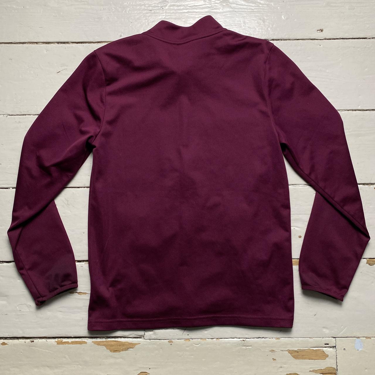 Nike Burgundy Training Long Sleeve Football Top