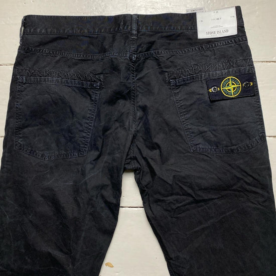 Stone Island Black Jeans Combat Style Trousers