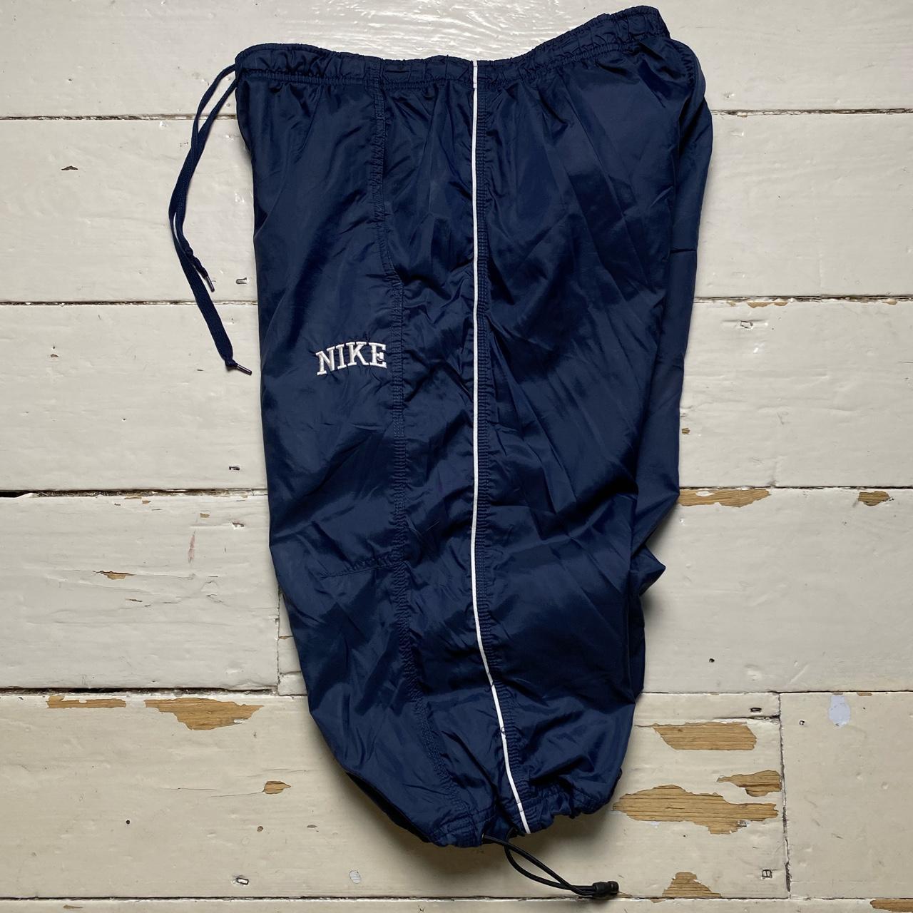 Nike Vintage Baggy Shell Navy and White Track Pant Shorts