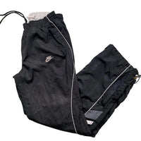 Nike Black and White Shell Trackpant Baggy Bottoms (S)