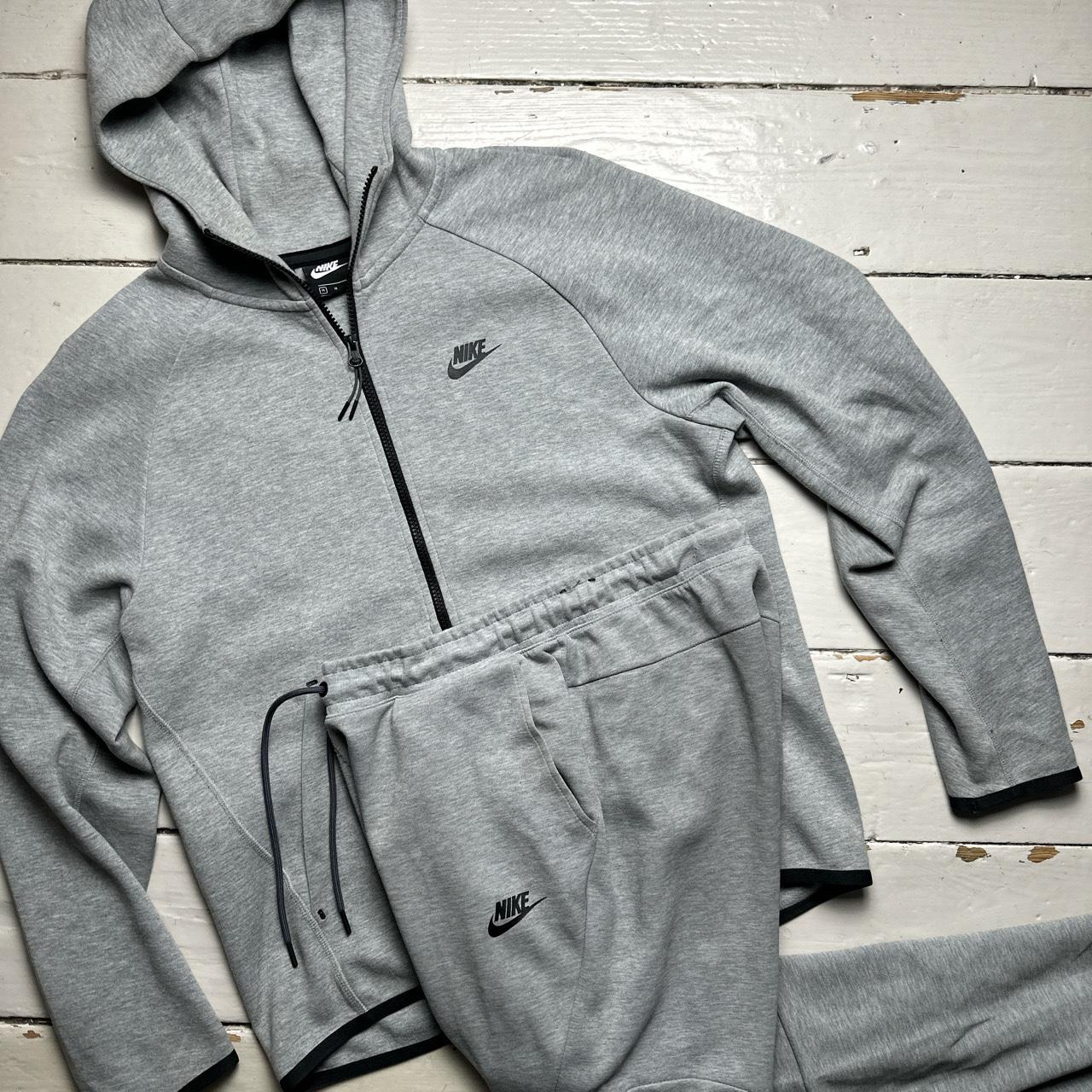 Nike Tech Fleece Old Season Grey and Black Full Tracksuit – Wear Garson