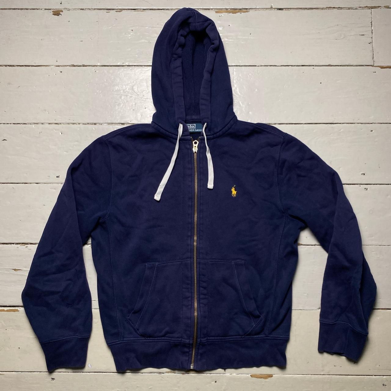 Polo Ralph Lauren Hoodie Navy and Yellow Pony