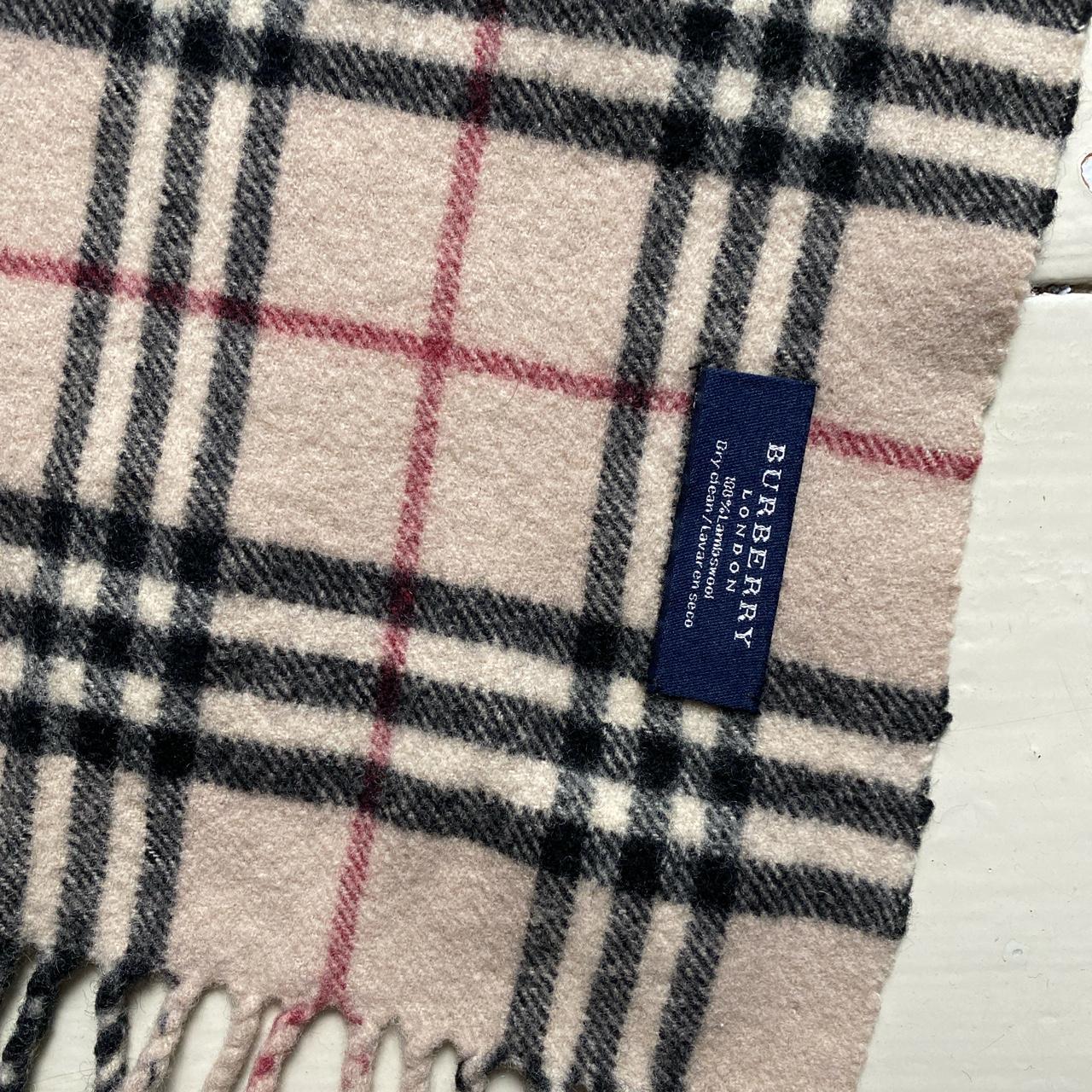 Burberry Nova Check Lambs Wool Scarf