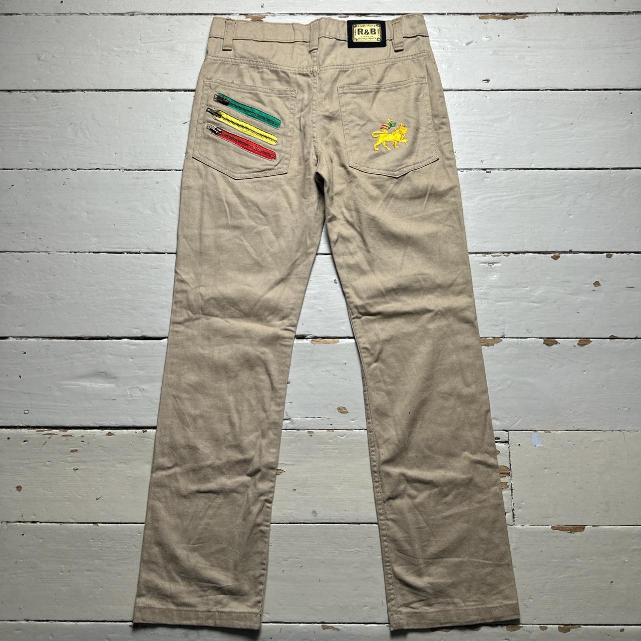 Raw Blue Vintage Rasta Khaki Beige Jeans