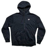 Nike Swoosh Black and White Hoodie (M)
