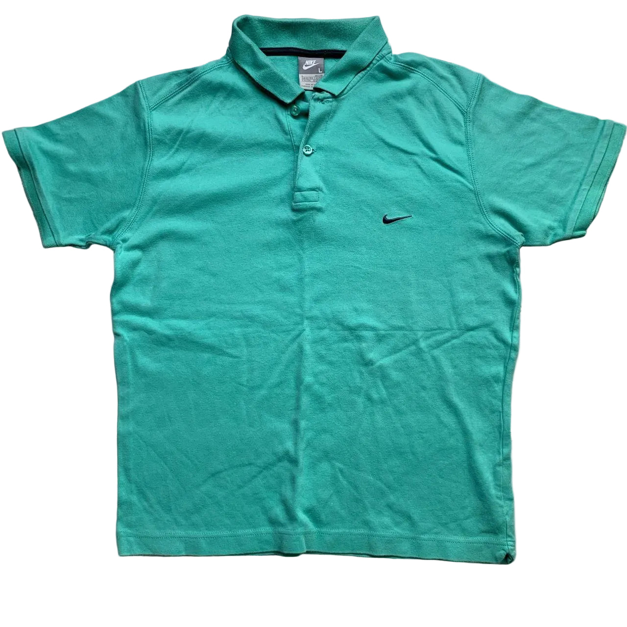 Nike Swoosh Vintage Polo Green and Black (L)