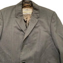 Aquascutum Vintage Green Wool Long Trench Coat (XL)