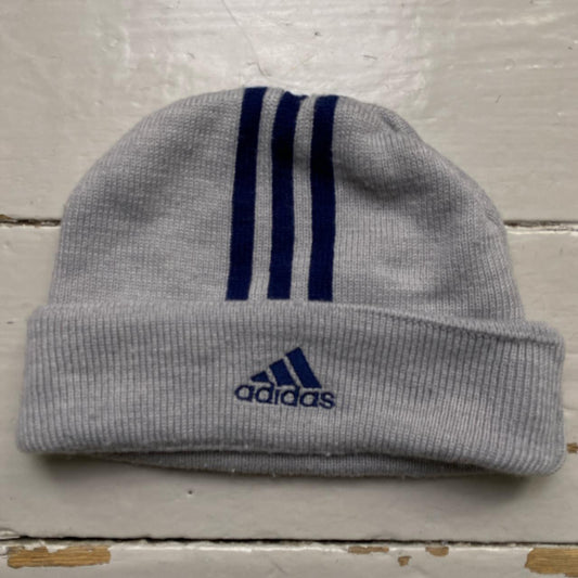 Adidas Vintage Grey and Navy Beanie Hat